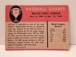 1961 Fleer Walter Johnson Baseball Card #49