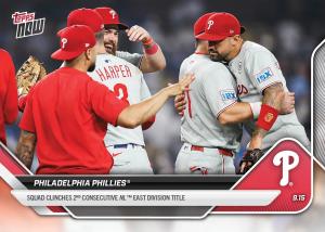 Philadelphia Phillies 2025 NL East Champs Topps Card