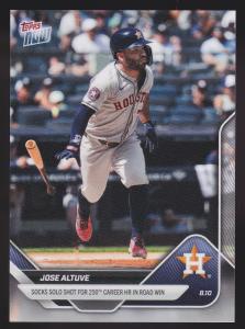 Jose Altuve 250th Career HR Topps Now Card