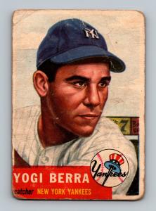 1953 Topps Yogi Berra Baseball Card NY Yankees