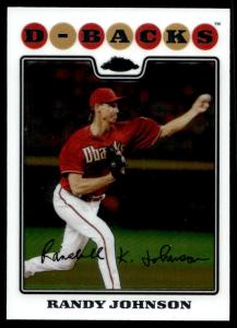 2008 Topps Chrome Randy Johnson Card - Diamondbacks