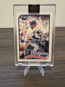 Willie Randolph 1989 Topps #100T 2022 Archives Signature