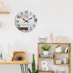 Silent Wall Clock – 25.4 cm Rustic Style