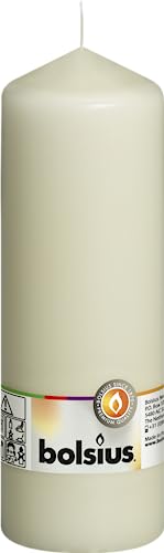 Luxury Ivory Pillar Candle - Bolsius Outdoor/Indoor