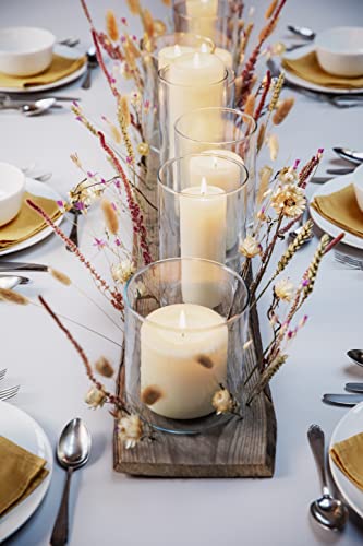 Luxury White Pillar Candles - Pack of 4