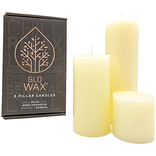 Luxury Ivory Pillar Candle Set - Romantic Wedding Gift