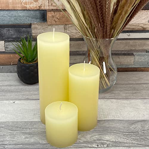 Luxury Ivory Pillar Candle Set - Romantic Wedding Gift