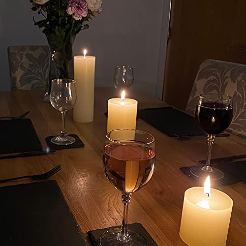 Luxury Ivory Pillar Candle Set - Romantic Wedding Gift