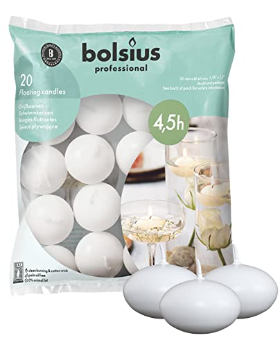 Luxury White Wax Floating Candle - 4.5cm x 3cm
