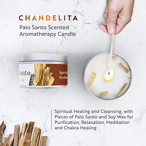Chandelita Palo Santo Aromatherapy Luxury Candle (1 Unit)