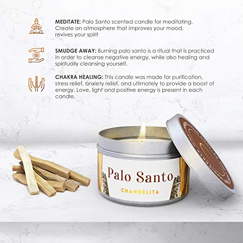 Chandelita Palo Santo Aromatherapy Luxury Candle (1 Unit)
