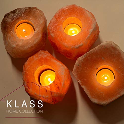 Himalayan Salt Tea Light Candle Holder Set