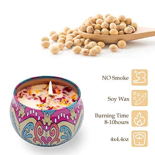 Luxury Scented Candle Gift Set in 4 Aromas