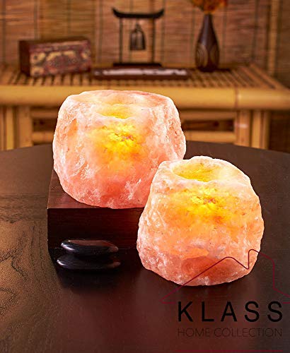 Himalayan Salt Tea Light Candle Holder Set