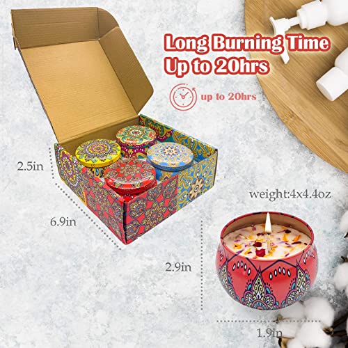 Luxury Scented Candle Gift Set in 4 Aromas