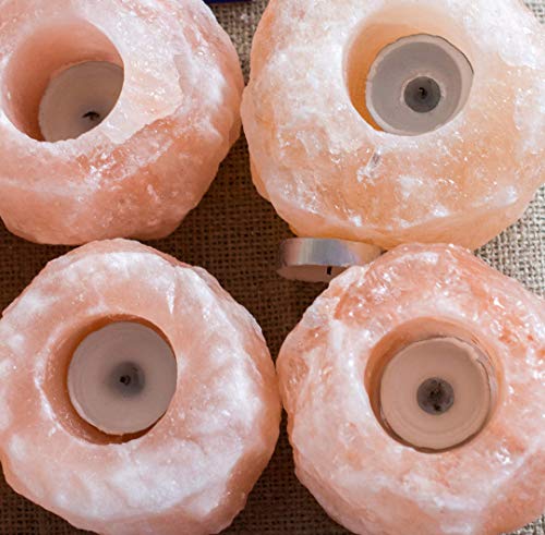 Himalayan Salt Tea Light Candle Holder Set