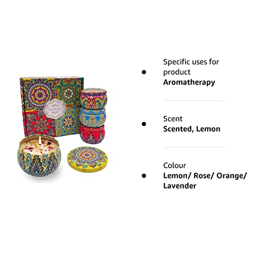 Luxury Scented Candle Gift Set in 4 Aromas