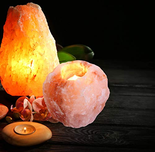 Himalayan Salt Tea Light Candle Holder Set