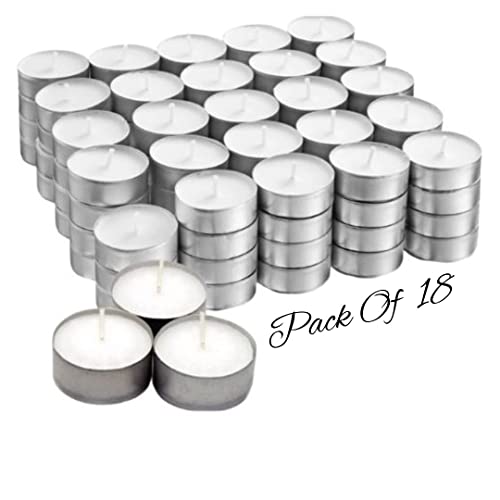 Luxury White Tea Lights - 18 Pack