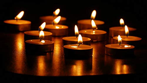Luxury Pack of 50 Unscented Tea Lights