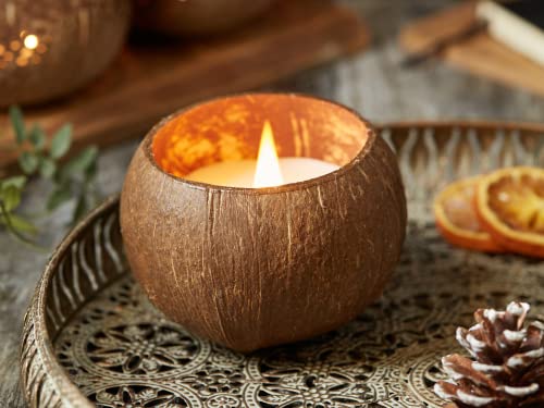 Jungle Culture® Luxurious Coconut Shell Scented Candle