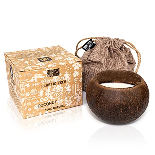 Jungle Culture® Luxurious Coconut Shell Scented Candle