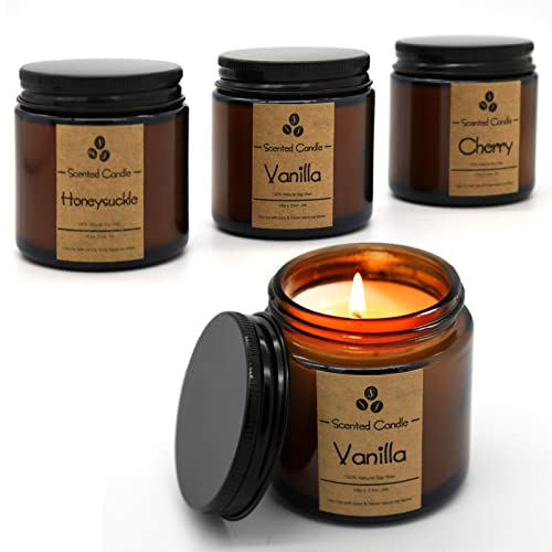 Luxury Scented Candle Set with Essential Oils (3 Pack)