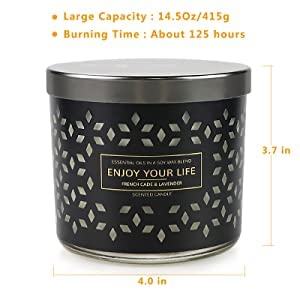 14.5oz Lavender Luxury 3-Wick Scented Candle