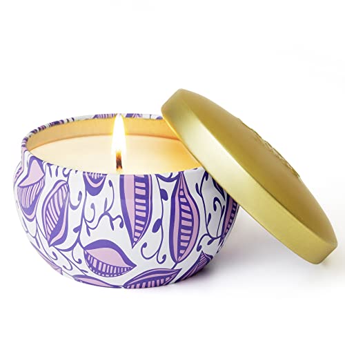 Luxury Lavender Eucalyptus Scented Candle, Natural Soy Wax