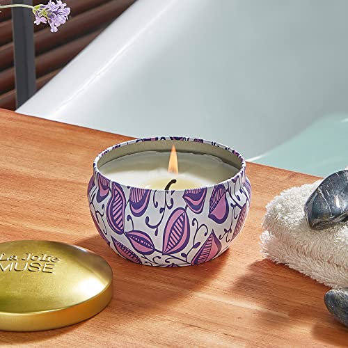 Luxury Lavender Eucalyptus Scented Candle, Natural Soy Wax