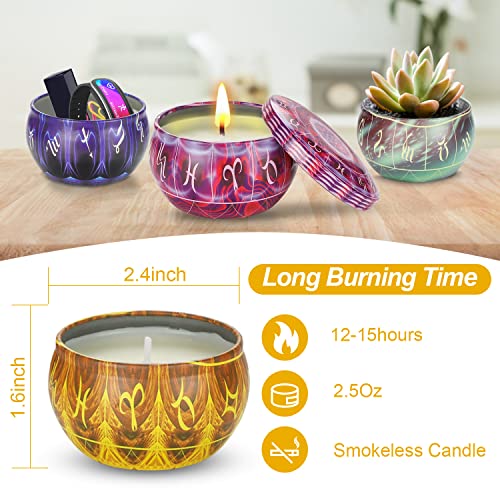 Luxury Zodiac Soy Wax Candles for Women
