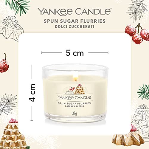 Yankee Candle Scented Candles Gift Set | Spun Sugar Flurries Filled Votive Candles | Snow Globe Wonderland Collection | Perfect Gifts for Women | 3 Count
