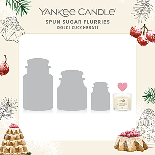 Yankee Candle Scented Candles Gift Set | Spun Sugar Flurries Filled Votive Candles | Snow Globe Wonderland Collection | Perfect Gifts for Women | 3 Count
