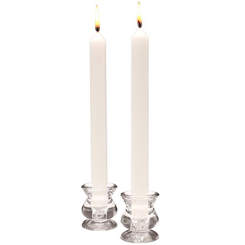 Caspari 10-inch Taper Unscented Candles, Set of 2, Cherry Blossom