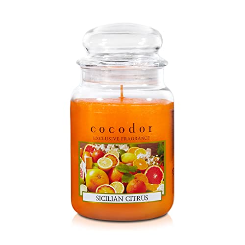 Luxurious Sicilian Citrus Scented Jar Candle
