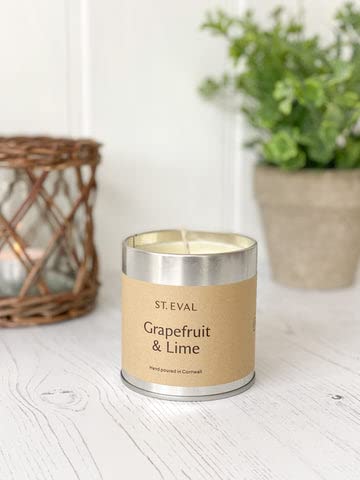St. Eval Grapefruit & Lime Tin Candle - Refreshing Luxury Fragrance