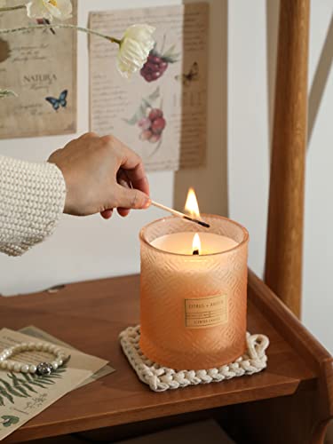 Citrus & Amber Luxury Scented Candle - 19 oz