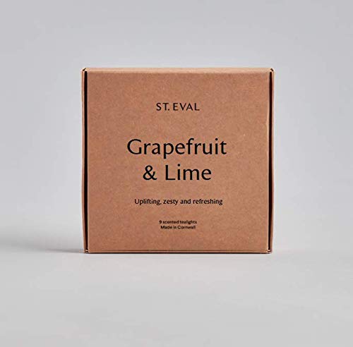 Luxury Grapefruit & Lime Tealight Candles - Pack of 9