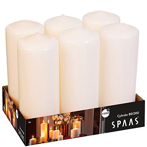 Spaas Luxury Ivory Pillar Candle - 100 Hours