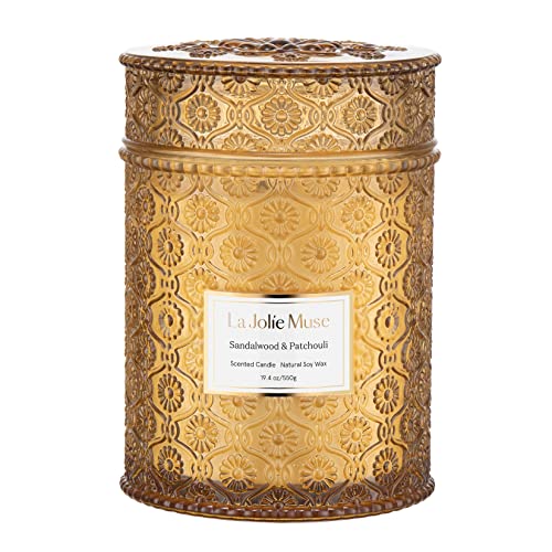 La Jolíe Muse Sandalwood Patchouli Luxury Candle 19.4Oz