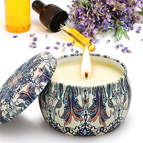 Luxury Lavender Scented Candles - 4 Pack