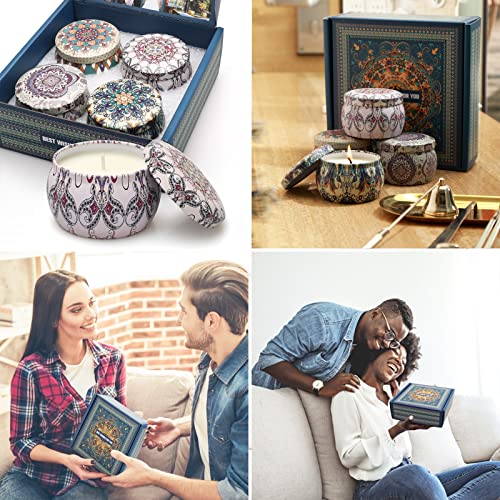 Luxury Lavender Scented Candles - 4 Pack