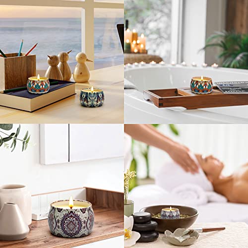 Luxury Lavender Scented Candles - 4 Pack