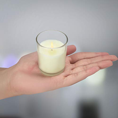 Belle Vous Clear Glass Votive Candles (24 Pack)
