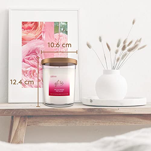 Luxury Wild Rose Petals Candle - 85 Hour Burn Time