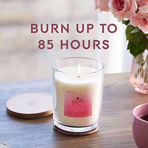 Luxury Wild Rose Petals Candle - 85 Hour Burn Time