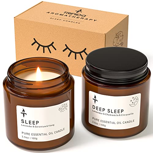 Luxury Sleep Candle Gift Set - Lavender Chamomile