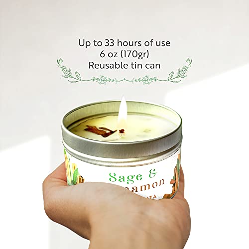 Luxury Chandelita Scented Candle - Sage & Cinnamon
