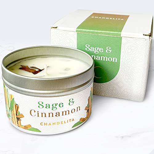 Luxury Chandelita Scented Candle - Sage & Cinnamon