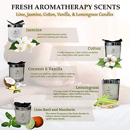 Luxury Lime Basil Mandarin Candle - Aromatherapy Bliss